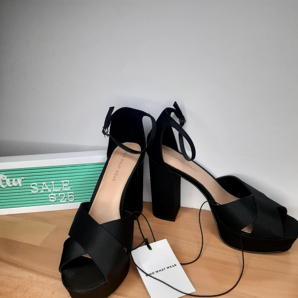 Who what wear black heels size 9
